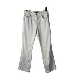 Judy Blue Jeans Size 16W White Straight Fit High Waisted Cotton Blend Stretch